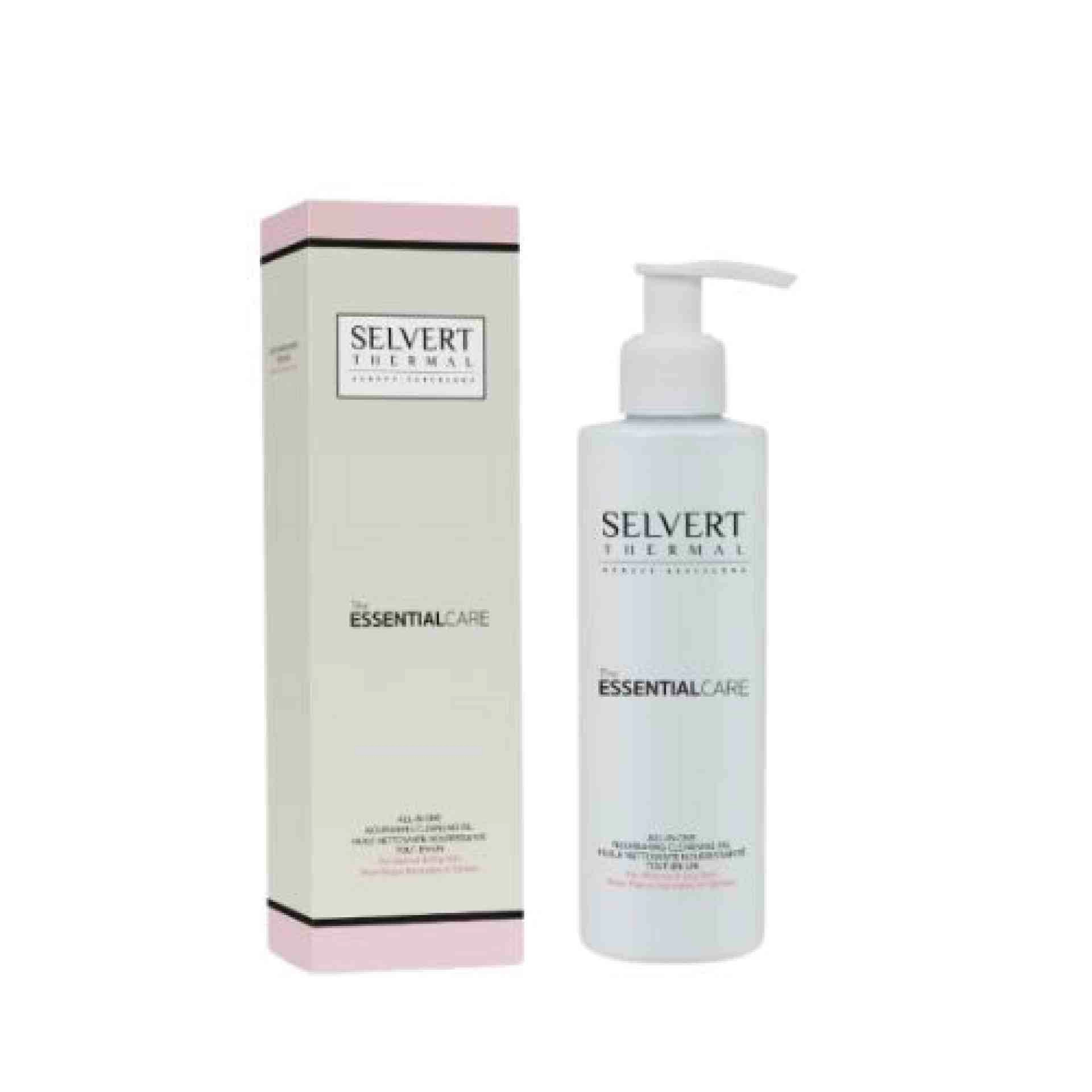 All-in-one Nourishing Cleansing Oil For Normal & Dry Skin | Aceite Limpiador 200ml - The Essential Care - Selvert Thermal ®