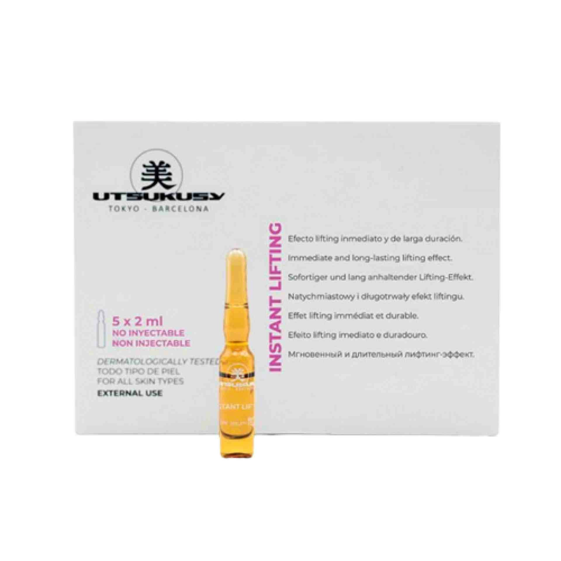 Ampollas Instant Lifting | Ampollas reafirmantes 5x2ml - Utsukusy ®