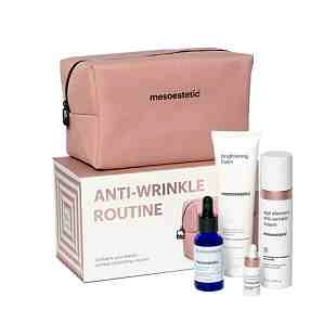 Anti-Wrinkle Routine | Brightening Foam 100ml + HA Densimatrix 30ml +Age Element Anti-Wrinkle Cream 50ml + Age Element Anti-Wrinkle Concentrate 5ml - mesoestetic ®