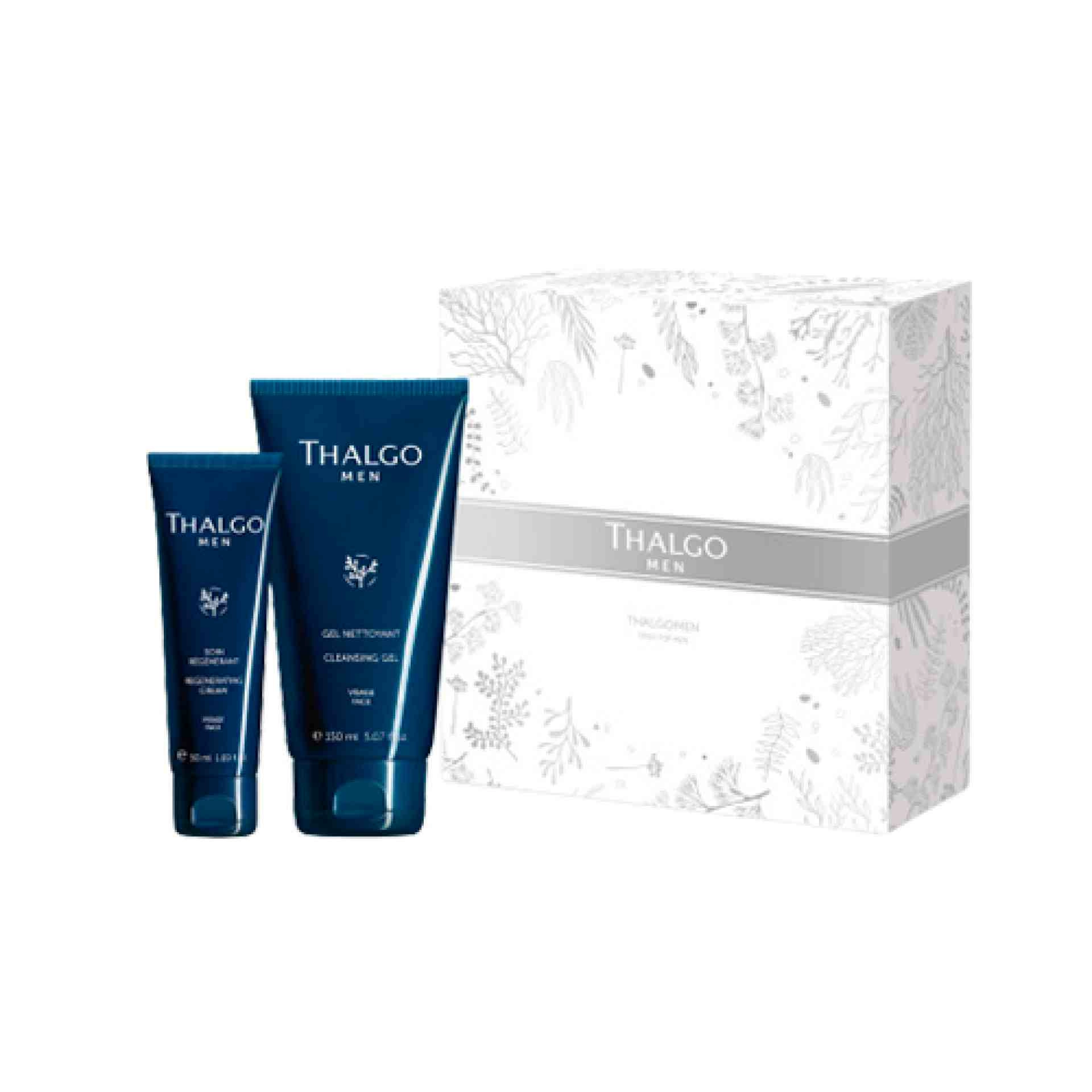 Coffret Thalgomen | Soin Régénérant 50ml + Gel Nettoyant 150ml - Men - Thalgo ®