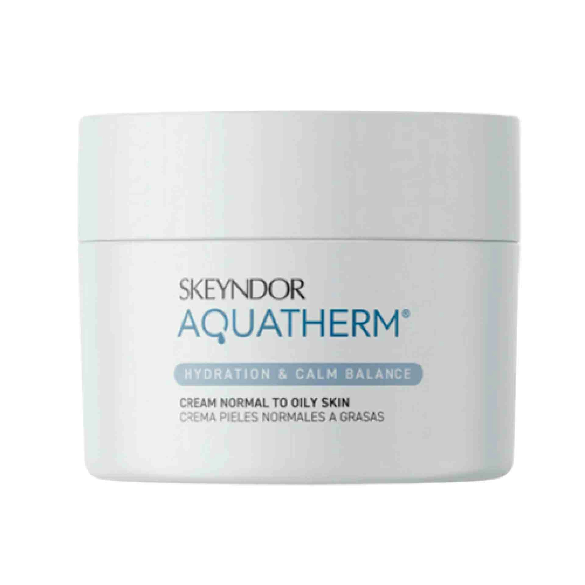 Cream Normal to Oily Skin | Crema Pieles Normales a Grasas 50ml - Hydration & Calm Balance - Aquatherm - Skeyndor ®