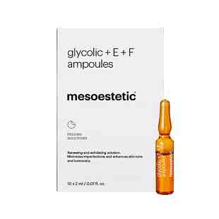 Glycolic + E + F Ampoules | Ampollas Exfoliantes 10x2ml - Peeling Solutions - Mesoestetic ®