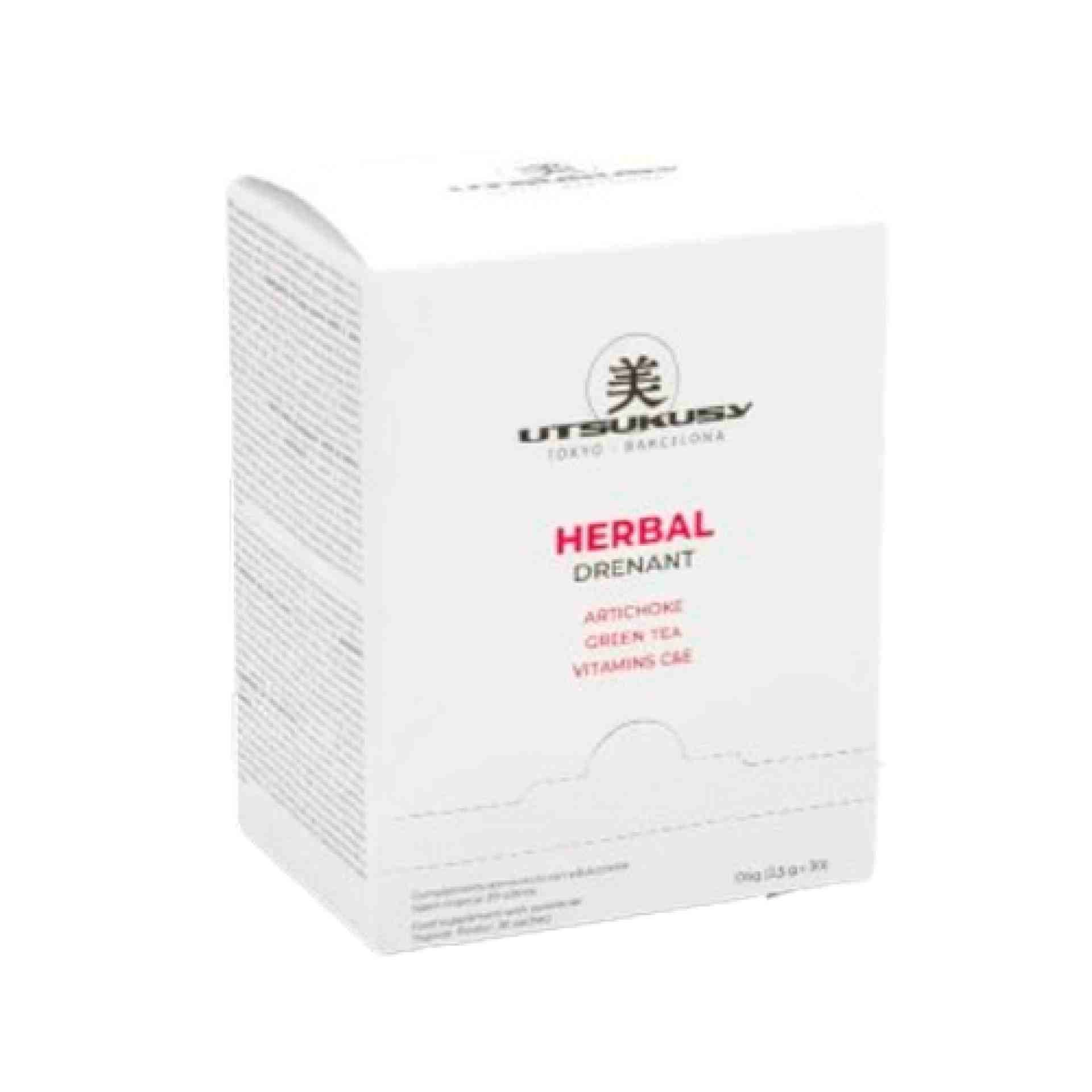 Herbal Drenant | Nutricosmético drenante 30 sobres x 3.5g - Utsukusy ®