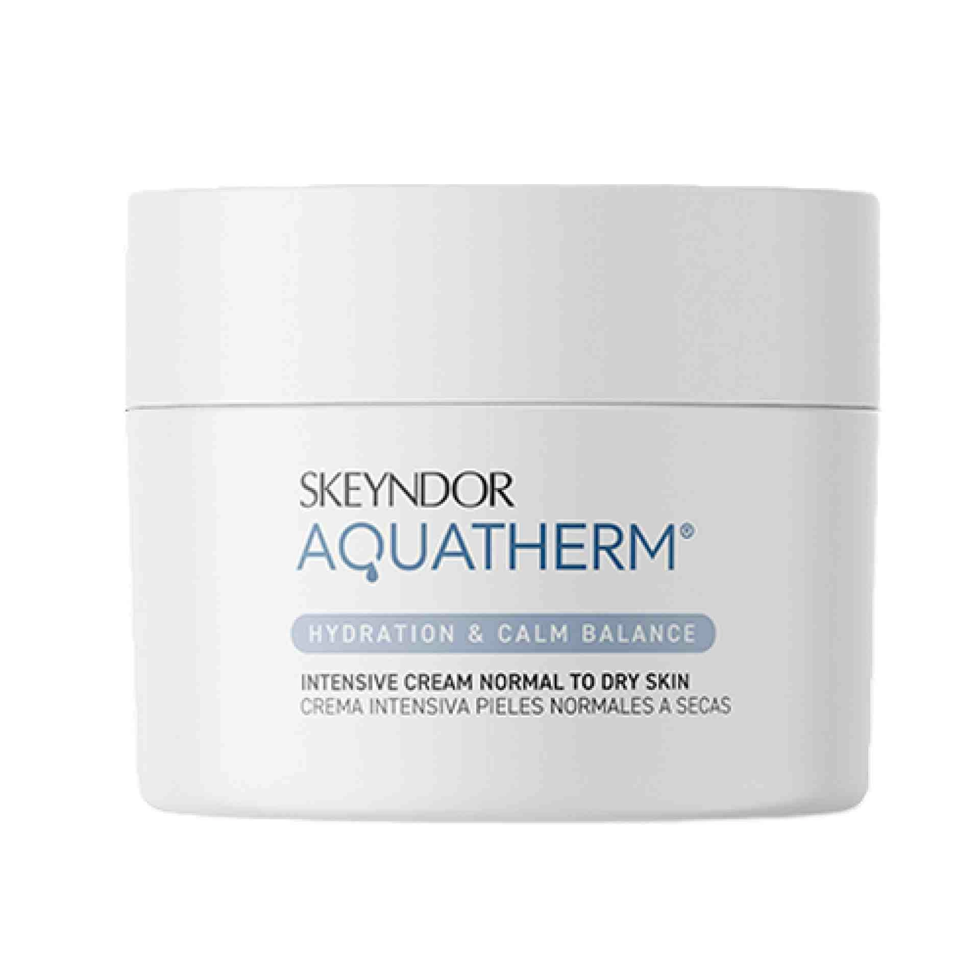 Intensive Cream Normal to Dry Skin | Crema Intensiva Pieles Normales a Secas 50ml - Hydration & Calm Balance - Aquatherm - Skeyndor ®