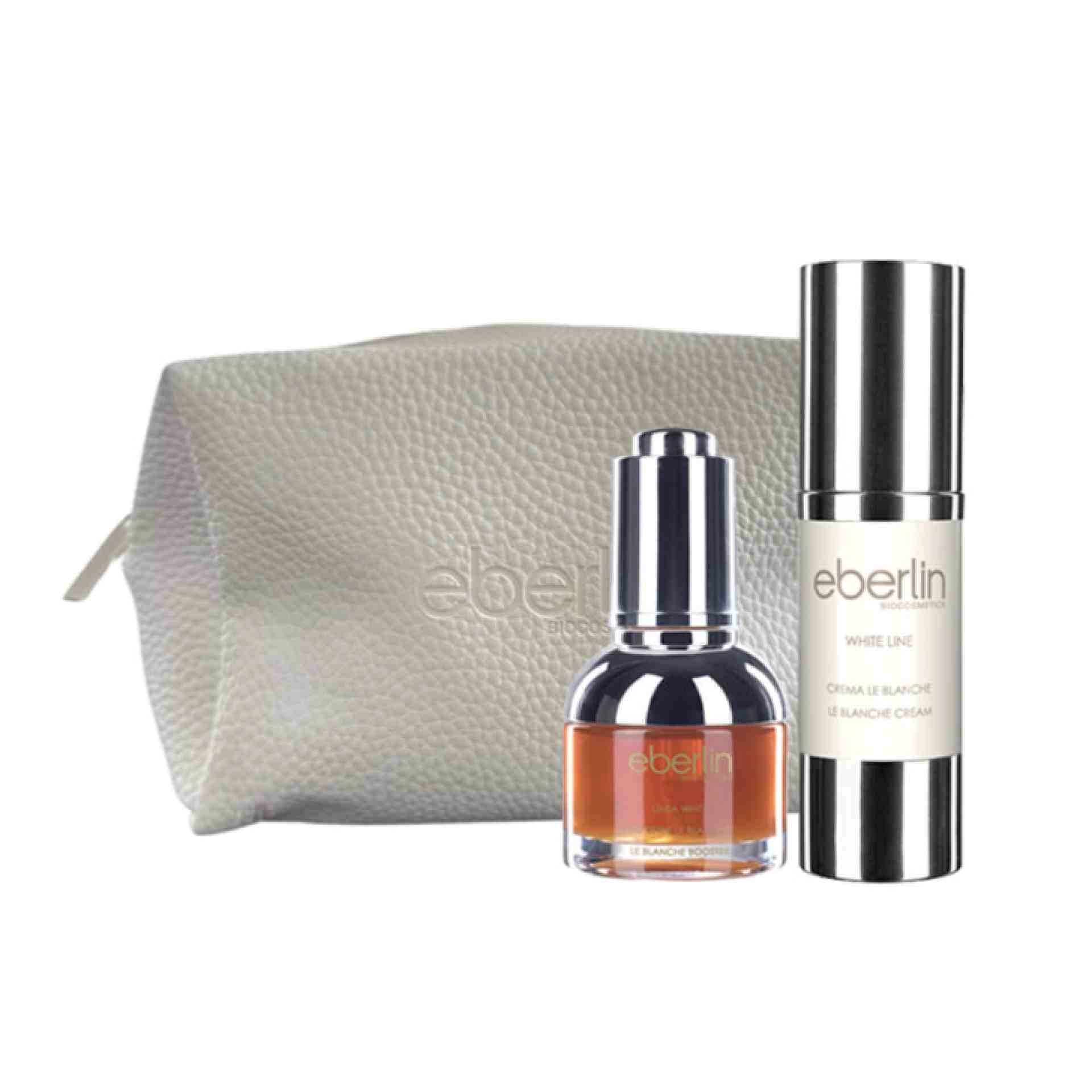 Kit Dúo Le Blanche | Crema Le Blanche 30ml + Booster Le Blanche 30ml + Neceser - White Line - Eberlin ®