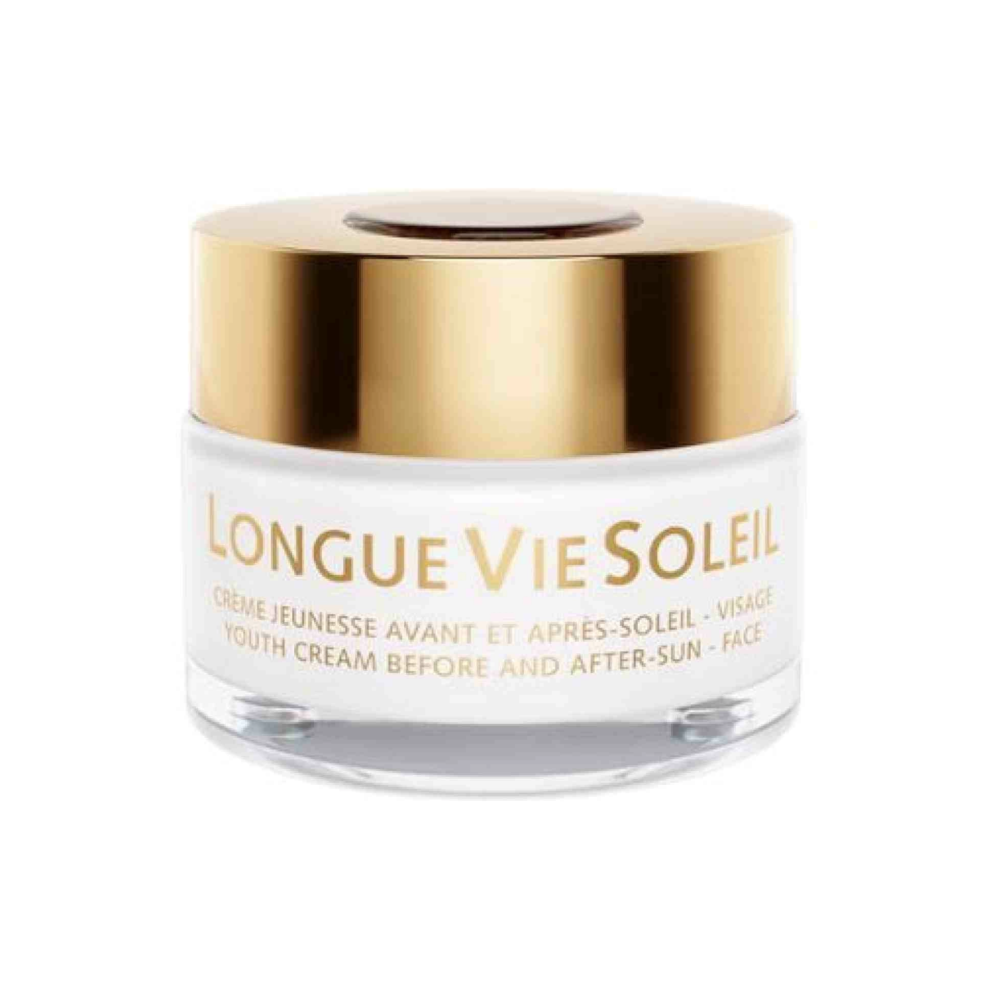 Longue Vie Soleil Crème Jeunesse Avant et Après Soleil Visage | Crema 50ml - Sun Logic - Guinot ®