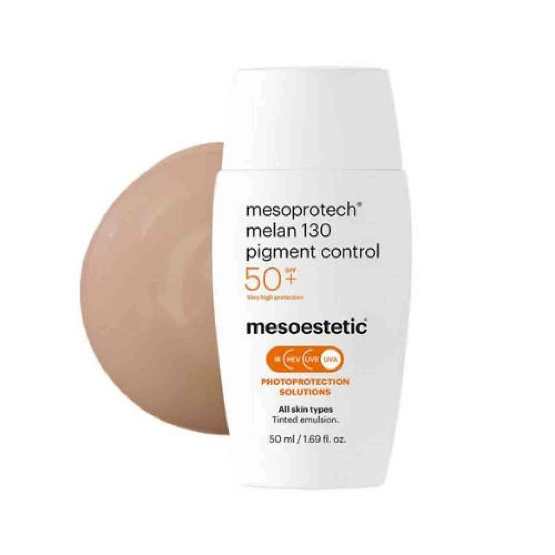 mesoestetic Melan 130+ pigment control | Protector con color 50ml - Photoprotection Solutions - mesoestetic ®