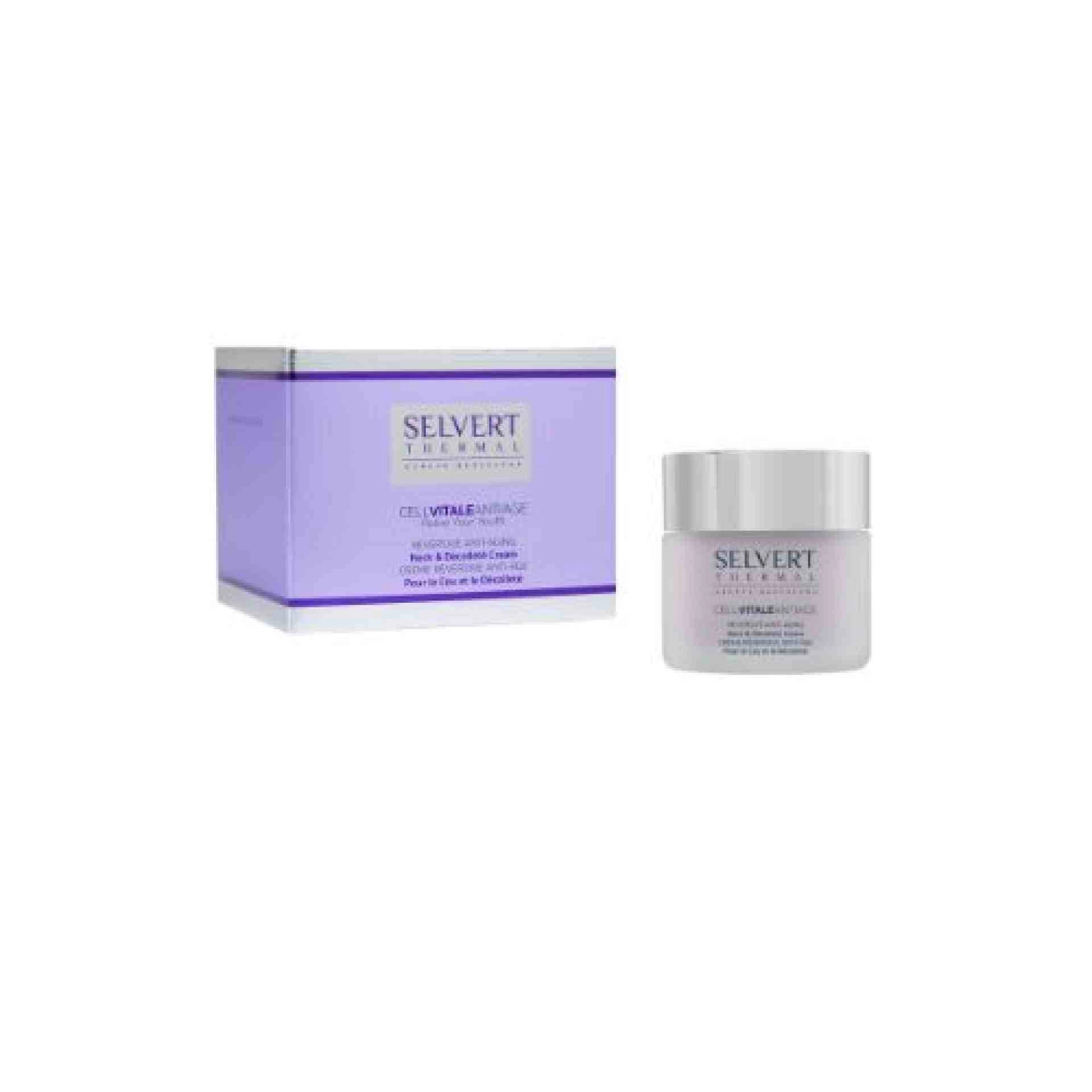 Neck & Decollete Cream 50 ml | Crema antiedad para cuello y escote - Selvert Thermal ®