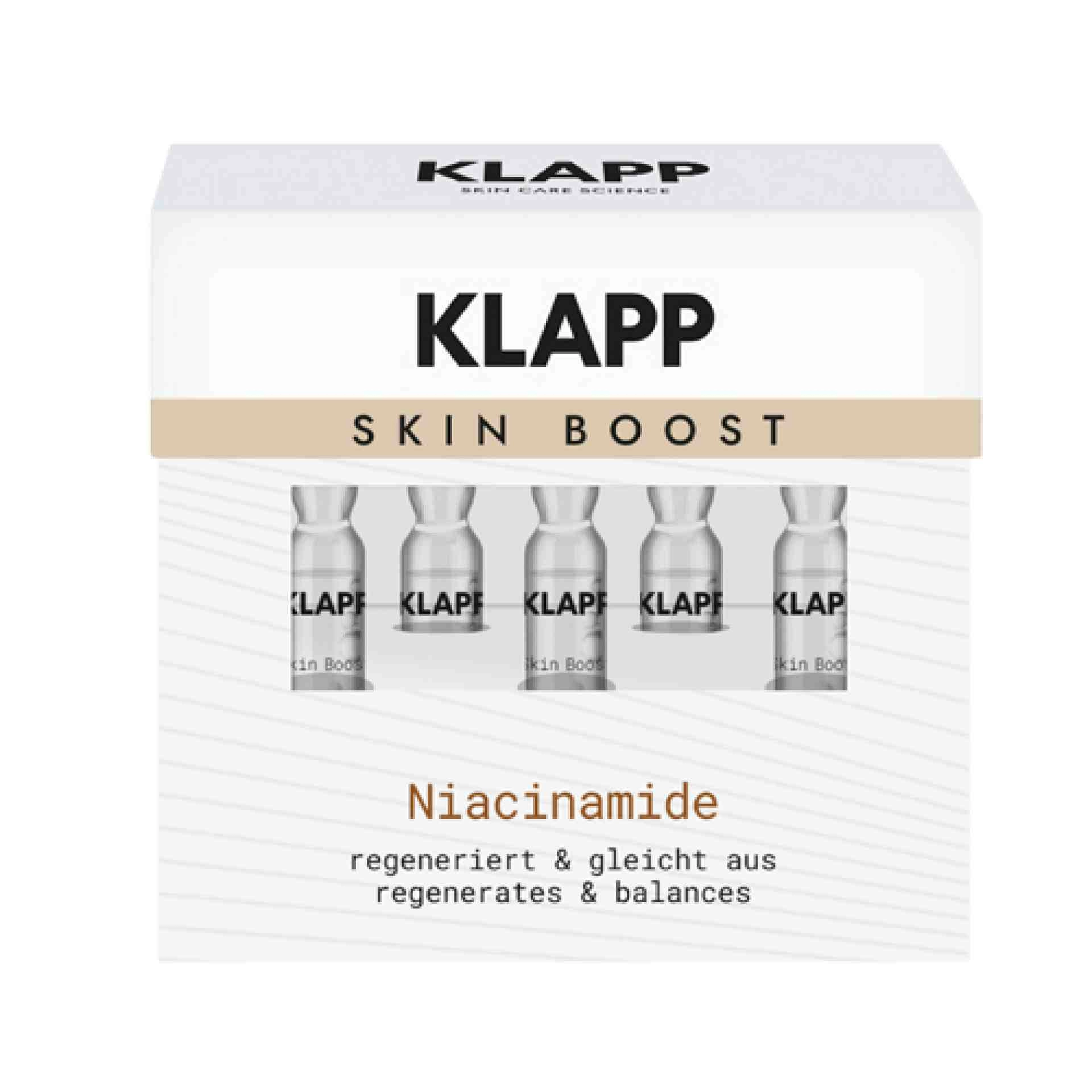 Niacinamide | Ampollas con niacinamida 5x2ml - Skin Boost - Klapp ®