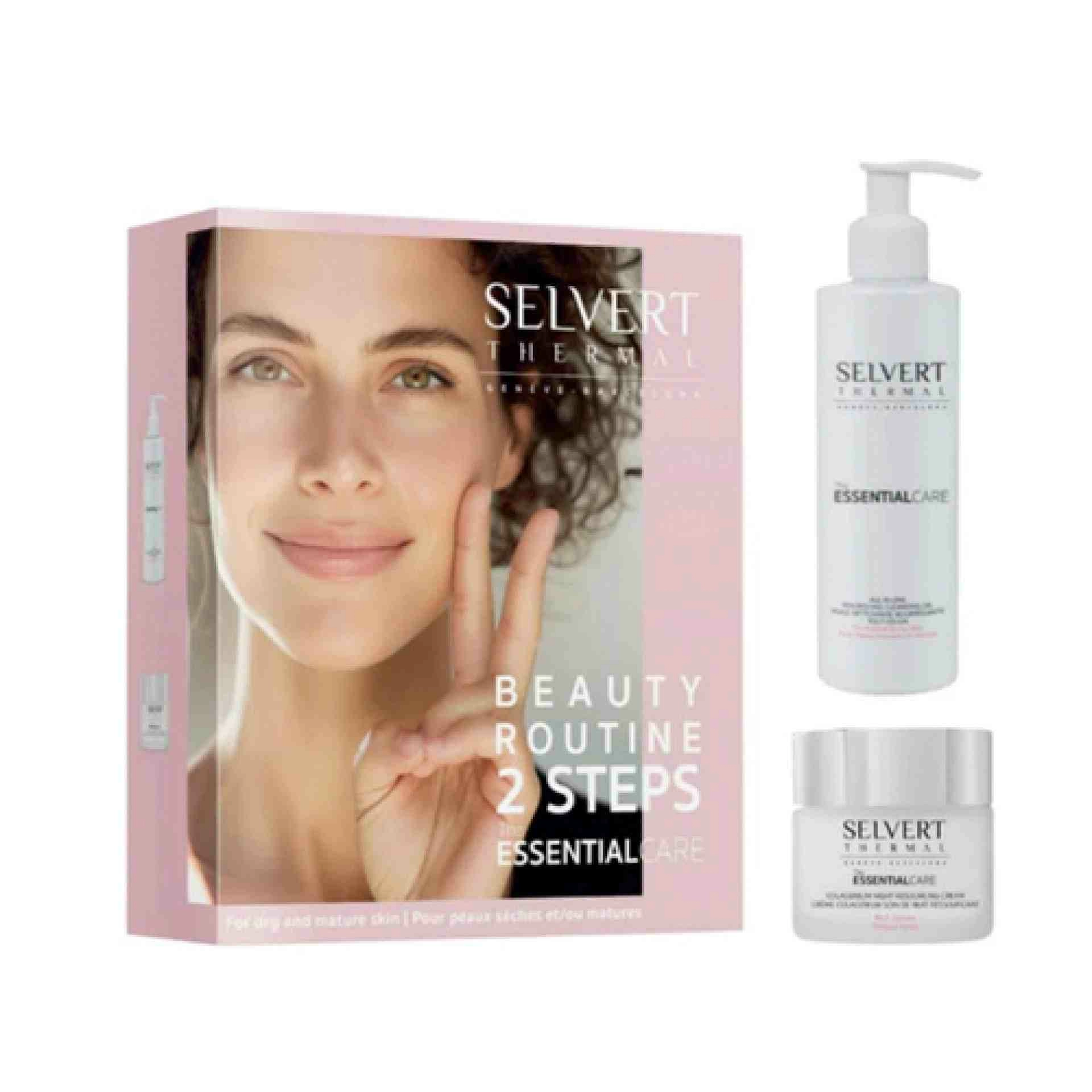 Pack Beauty Routine in 2 Steps. Piel seca-madura - The Essential Care - Selvert Thermal ®