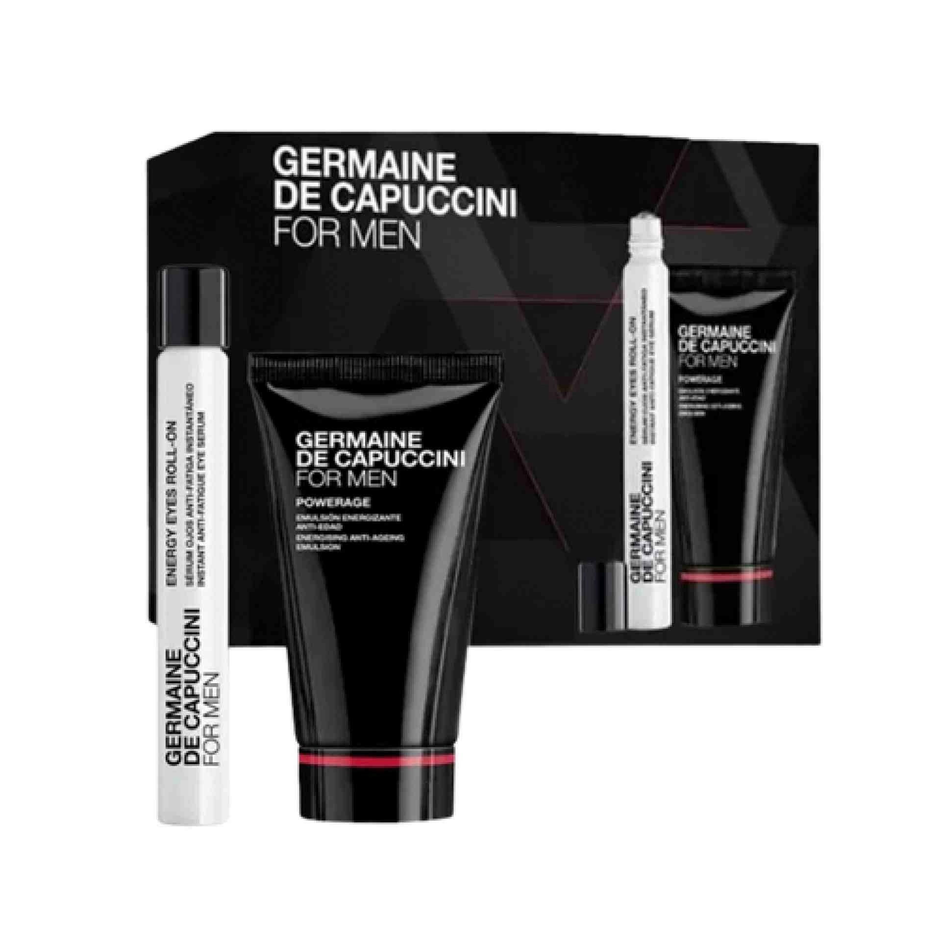 Pack Energizante para Hombre | Emulsión Powerage 50ml + Serum Ojos 10ml - For Men - Germaine de Capuccini ®