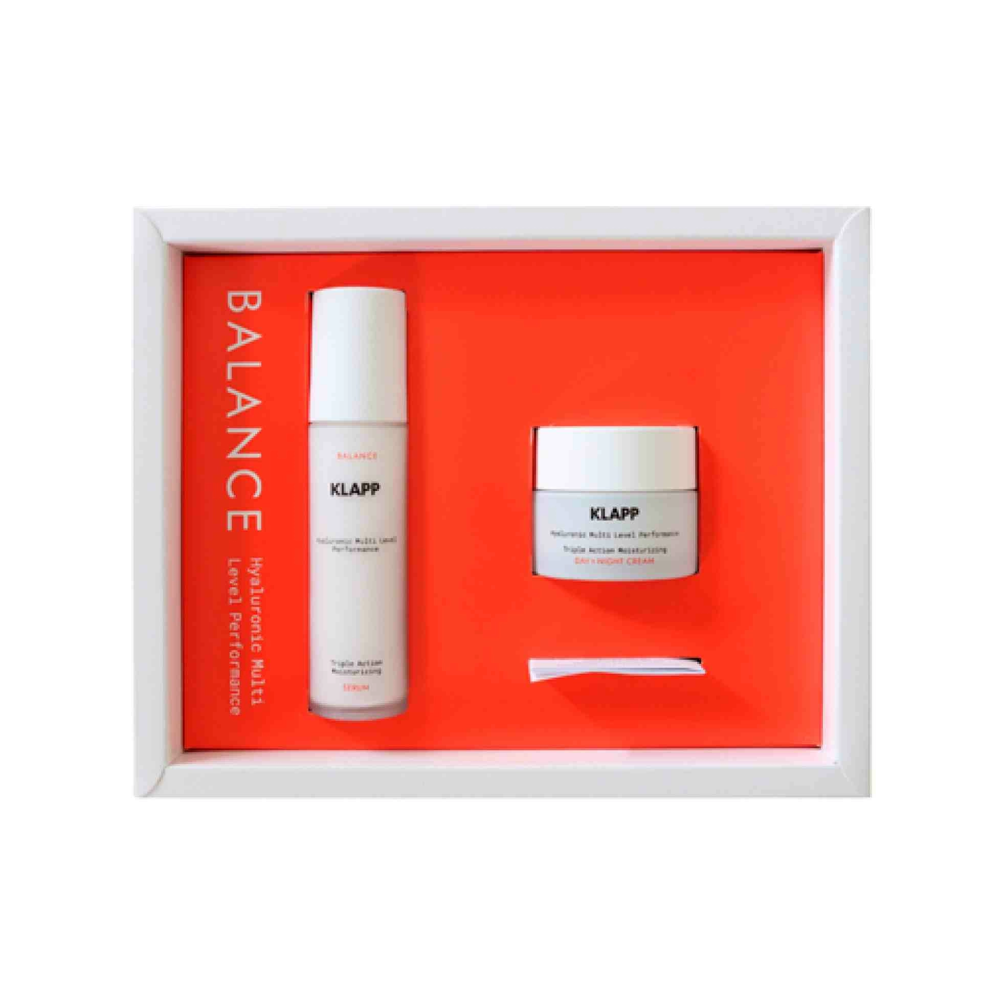 Power Duo Set | Set hidratante Potenciador + Crema día y noche - Balance Hyaluronic Multi Level Performance - Klapp ®