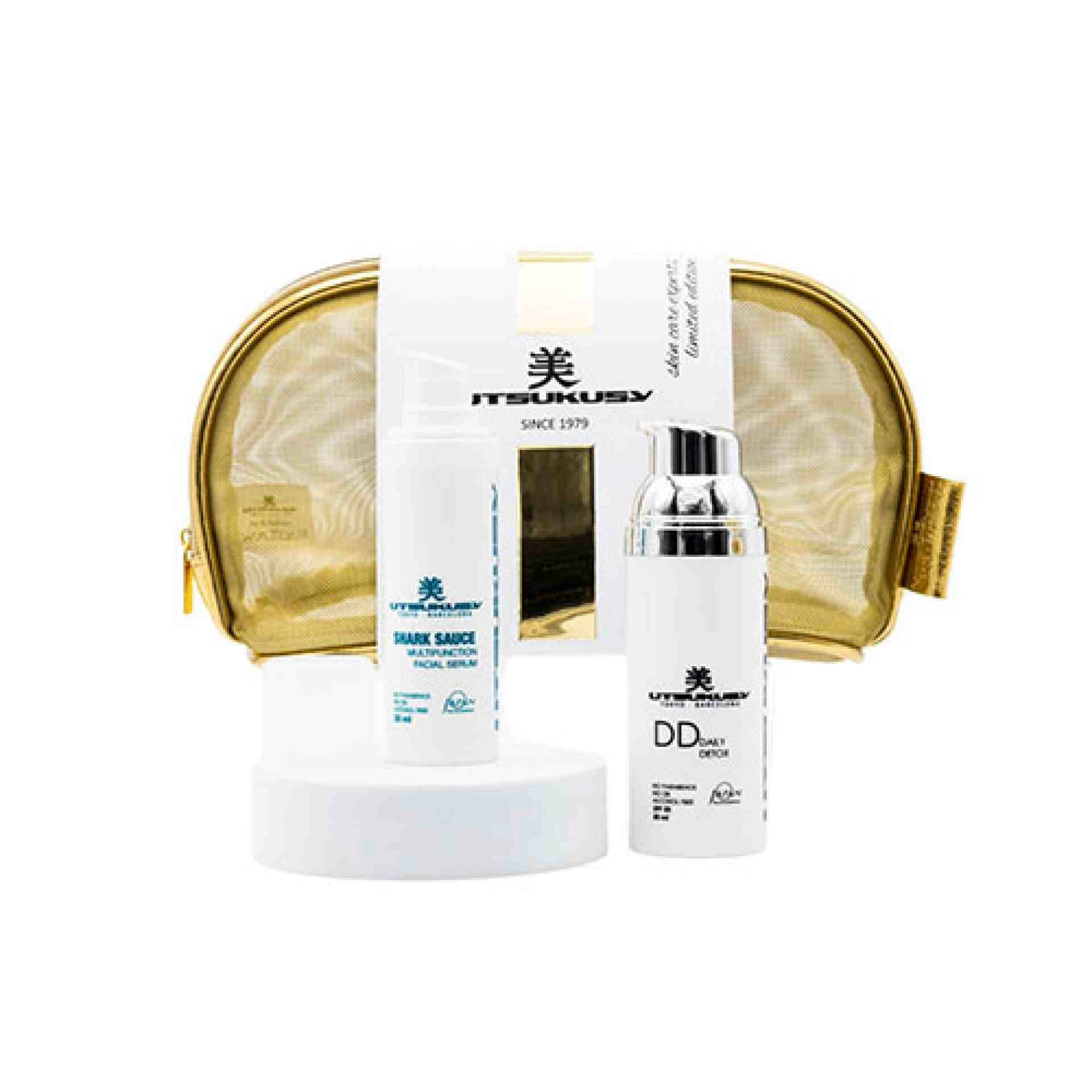 Set Retinol - Like | Serum Baku 30 ml + Crema Color 50 ml SPF 50 + Neceser de Regalo - Utsukusy ®