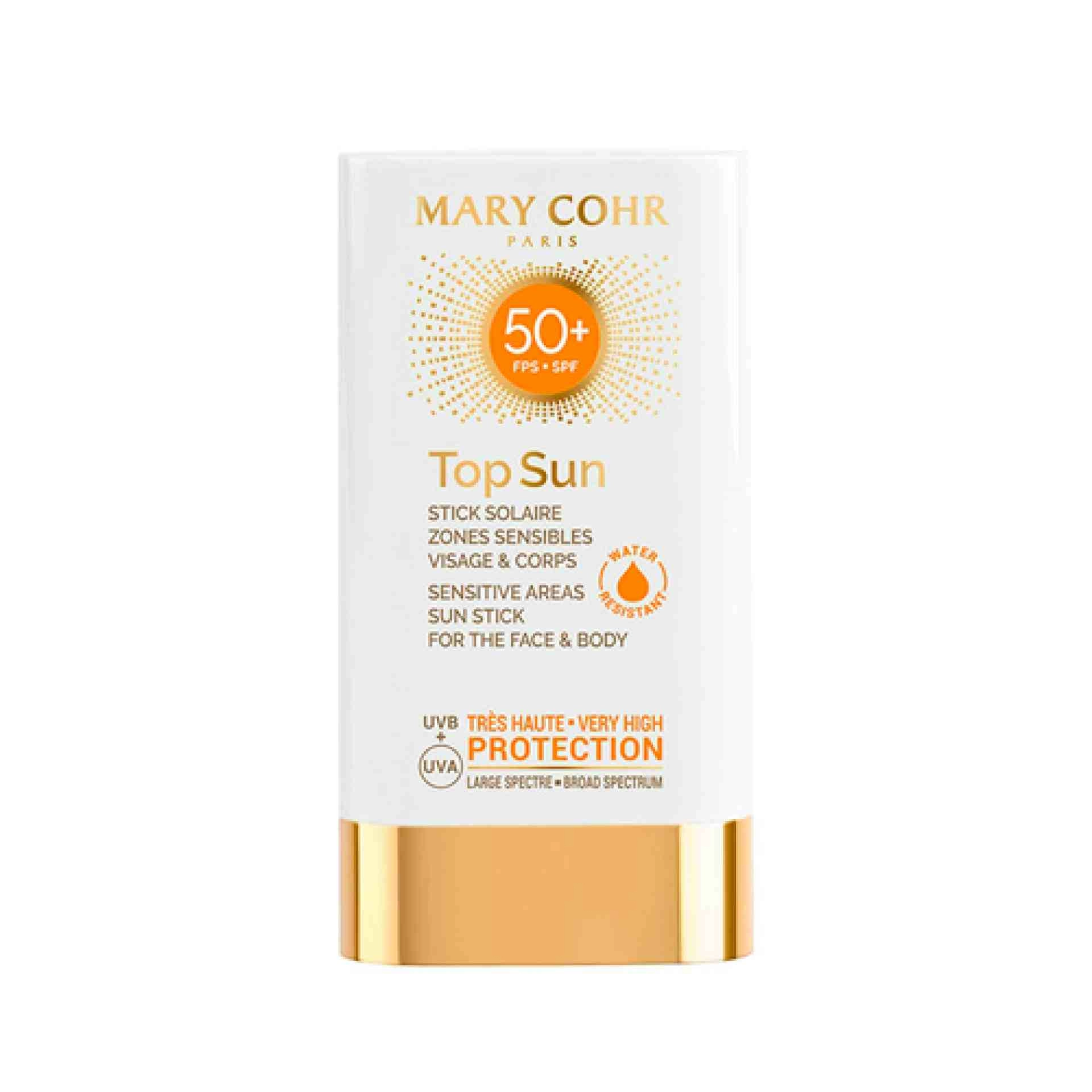 Top Sun SPF50+ | Stick solar para zonas sensibles 18g - Mary Cohr ®