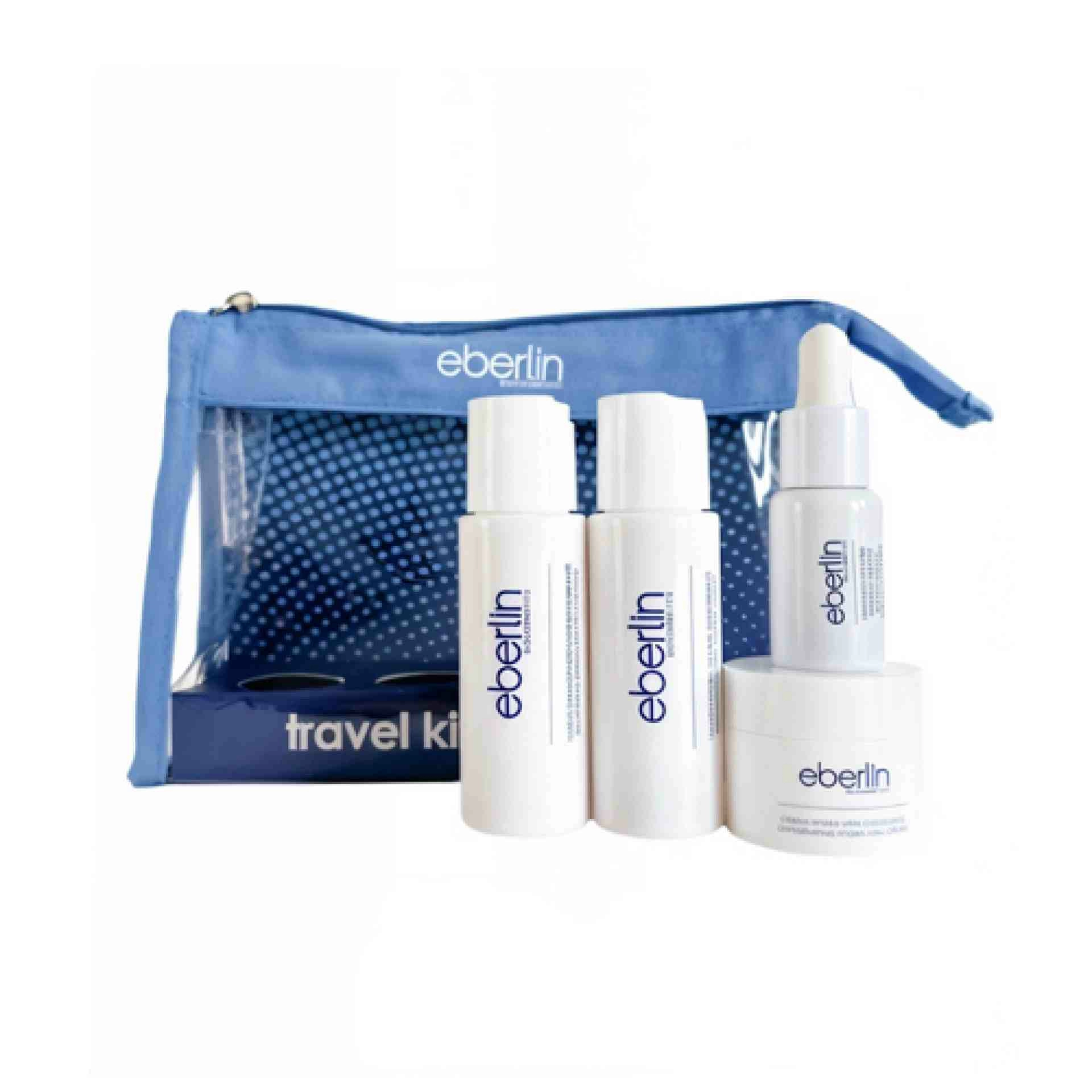 Travel Kit Equilibrium | Fluido D. Equilibrante 50ml + Loción Hydra Global Equilibrante 50ml + Sérum Reestructurante Hydra Vital 15ml + Crema Hydra Vital Oxygenate 15ml - Eberlin ®